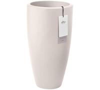 Elho June Round High 40 - Vaso per Interno e esterno - 100% Plastica Riciclata - Ø 39.0 x H 70.1 cm - Bianco/Linen White