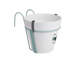 Elho Loft Urban Balcony Potholder 27 - Vaso per Balcone esterno - Ø 19.3 x H 20.0 cm - White