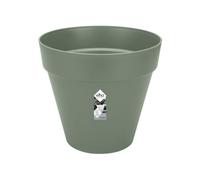 LOFT URBAN Vaso da fiori rotondo - Plastica - Forato - Serbatoio - Con ruote - Ø40 - Verde