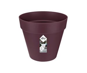 Elho Loft Urban Round - Vaso da Fiori per Esterni, Ø x H cm, plastica, Viola Mora, 25 cm