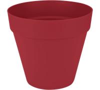 elho Loft Urban Round Wheels 40 - Vaso - Rosso - Esterno - Ø 38.5 x H 35.3 cm