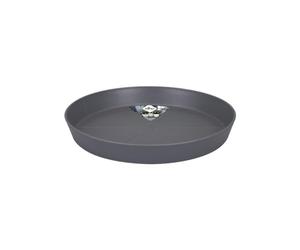 Elho Loft Urban Saucer Round 24 - Sottovaso per Esterno Accessori - Ø 24.4 x H 3.4 cm - Nero/Anthracite