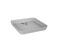 Elho Loft Urban Saucer Square 22 - Grigio - Esternoaccessori - Ø 22.5 x H 3.4 cm