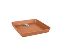 Elho Loft Urban Saucer Square 22 - Marrone - Esternoaccessori - Ø 22.5 x H 3.4 cm