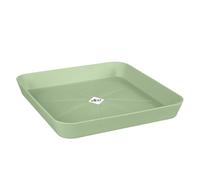Elho Loft Urban Saucer Square 22 - Sottovaso per Esterno Accessori - Ø 22.0 x H 3.1 cm - Verde/Pistache Green