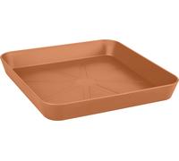 Elho Loft Urban Saucer Square 22 - Marrone - Esternoaccessori - Ø 22.5 x H 3.4 cm