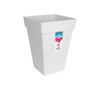 Vaso Elho Ø 29,5 cm Bianco polipropilene Plastica Quadrato Moderno