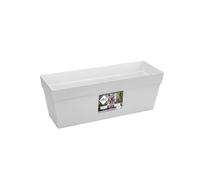 Elho Loft Urban Trough 50 - Fioriera per Balcone esterno - Ø 49.3 x H 18.0 cm - Bianco/White