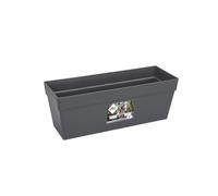 Vaso Elho Antracite Grigio scuro polipropilene Plastica Rettangolare Moderno 50