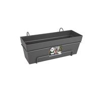 Vaso Elho Grigio scuro Plastica Rettangolare 50 cm