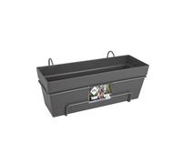 Vaso Elho Grigio scuro Plastica Rettangolare 50 cm