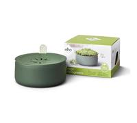 elho Magic Microgreens 17 - Vaso per Erbe aromatiche per allevamenti e Raccolti, 100% plastica Riciclata, Diametro 16,8 x Altezza 7,1 cm, Colore: Verde/Verde Fogliame