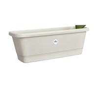 Elho noa balcony trough m - Fioriera per Balcone - Con Serbatoio d’Acqua - Realizzato in Plastica 100% Riciclato - Grigio/Warm Grey