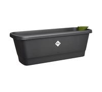 Elho noa balcony trough m - Fioriera per Balcone - Con Serbatoio d’Acqua - Realizzato in Plastica 100% Riciclato - Nero/Living Black