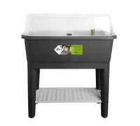 ELHO Noa Potager Sur Pied - Noir - L 79 x B 39 x H 94 cm - culture et récolte - 100% recyclé