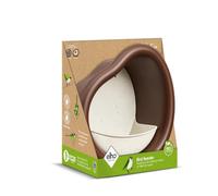 Elho Organic Bird Feeder 25cm - Mangiatoia e Abbeveratoio per Uccelli - 100% Plastica Riciclata - L27.4 x B16.8 x H25.4 cm - Marrone/Marrone Castagna