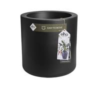 Elho Pure Cilinder Wheels 40 - Fioriera per Interno E Esterno - Plastica Riciclata - Ø 39.5 x H 40 cm - Black