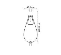 Elho Pure Raindrop Barile di Pioggia, Giallo, 50 CM