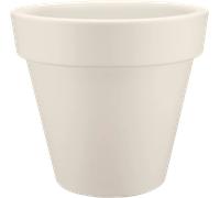 elho pure round, 40 cm, Bianco Lino - 1 pz.
