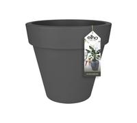 Elho Pure Round 40 - Vaso per Interno e esterno - Ø 39.0 x H 35.7 cm - Nero/Anthracite
