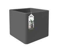 Elho Pure Soft Brick 40 - Fioriera per Interno esterno - Ø 39.0 x H 39.0 cm - Nero/Anthracite