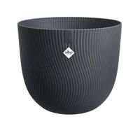 Elho Sereh Round 60 - Grande Vaso per Interno e esterno - 100% Plastica Riciclata - Ø 59 x H 50.6 cm - Nero/Anthracite