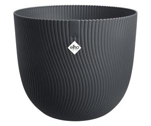 Elho Sereh Round 60 - Grande Vaso per Interno e esterno - 100% Plastica Riciclata - Ø 59 x H 50.6 cm - Nero/Anthracite