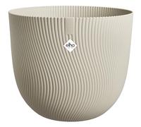 Elho Sereh Round 60 - Vasi per Piante - Interno e Esterno - 100% Plastica Riciclata - Ø 59 x H 50.6 cm - Beige/Beige Fungo