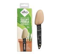 elho Smart Pebble - App per la cura delle piante con WiFi, lunghezza 4,0 x larghezza 5,0 x altezza 17,3 cm, marrone/marrone terra