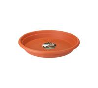 elho Sottovaso Universale Round 27 - Sottovaso per Interni, Esterni e Accessori - Ø 27.0 x H 3.8 cm - Marrone/Terra