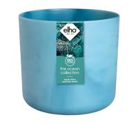 Elho The Ocean Collection Round 14cm Vasi per Piante - Blu Atlantico | ∅ 13.8 x A 12.5 cm