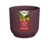 Elho The Winery Collection 16 - Vaso per Interno - 100% Plastica Riciclata - Ø 16.1 x H 14.8 cm - Rosso/Rosso Bordeaux
