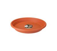 elho Sottovaso Universale Round 27 - Sottovaso per Interni, Esterni e Accessori - Ø 27.0 x H 3.8 cm - Marrone/Terra