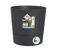 ELHO - Vaso da fiori - Greensense Aqua Care Round 30 - Grigio antracite - Interno/esterno - Ø 29,5 x H 29,1 cm