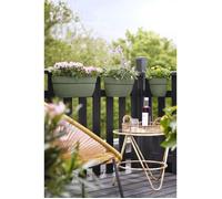 ELHO - Vaso da fiori - Vibia Campana Easy Hanger Large - Verde pistacchio - Balcone esterno - L 24,1 x P 46 x H 26,5 cm
