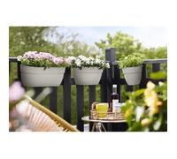 ELHO - Vaso da fiori - Vibia Campana Easy Hanger Small - Silk White - Balcone esterno - L 24,1 x P 20,5 x H 26,5 cm