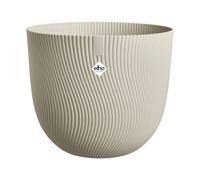 Elho Sereh Round 60 - Vasi per Piante - Interno e Esterno - 100% Plastica Riciclata - Ø 59 x H 50.6 cm - Beige/Beige Fungo