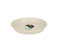 Elho verde Basics piattino 25 cm - Piattino, in cotone, bianco, 25.3 x 25.3 x 3.7 cm