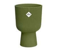 Elho Vibes Fold Coupe 14 - Vaso per Piante da Interno - Ø 13.9 x H 21.0 cm - Verde/Verde Felce