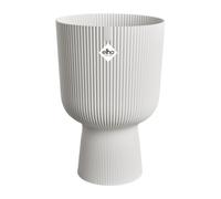 elho Vibes Fold Coupe 30-100% riciclabile Fioriera - Vaso per piante da interno - Ø 29,5 x H 44,7 cm - Bianco/Bianco Setoso