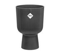Elho Vibes Fold Coupe 30 - Vaso per Interno - 100% Plastica Riciclata - Ø 29.5 x H 44.7 cm - Nero/Anthracite