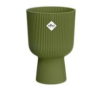 Elho Vibes Fold Coupe 30 - Vaso per Interno - Ø 29.5 x H 44.7 cm - Verde/Verde Felce