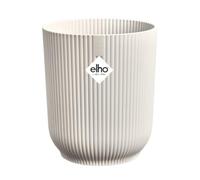 Elho Vibes Fold Orchid High 12,5cm - Vaso per Orchidee da Interno - Vasi per Fiori - 100% plastica riciclata - Bianco/Bianco Lino