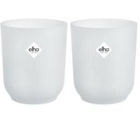 Elho Vibes Fold Orchid High 12,5cm - Vaso per Orchidee da Interno - Vasi per Fiori - 100% plastica riciclata - Trasparente/Trasparente (Confezione da 2)