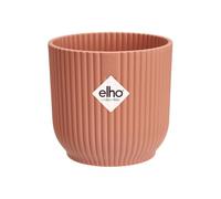 Elho Vibes Fold Round Mini 7-100% Plastica Riciclata - Vaso per Piante da Interno - Ø 7.0 x H 6.5 cm - Rosa/Delicate Pink