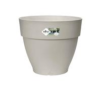 Elho Vibia Campana Round 40 - Vaso per Esterno - Ø 39 x H 33.4 cm - Bianco/Silky White