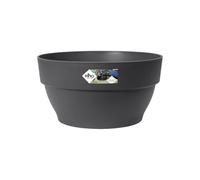 Elho Vibia Campana Bowl 27 - Vaso per Esterno - Ø 27.0 x H 14.0 cm - Nero/Anthracite