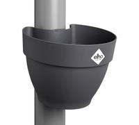 Elho Vibia Campana Drainpipe Clicker 40 - Vaso per Esterno - Ø 21.6 x H 16.3 cm - Anthracite