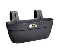 Elho Vibia Campana Easy Hanger L 46 - Fioriera per Balcone esterno - Ø 46.0 x H 26.5 cm - Nero/Anthracite