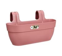 Elho Vibia Campana Easy Hanger L 46 - Fioriera per Balcone esterno - Ø 46.0 x H 26.5 cm - Rosa/Dusty Pink